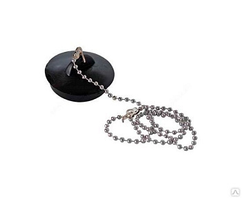 Пробка для ванны резин. с цепочкой