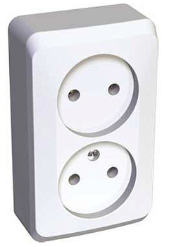 Розетка Этюд 2гн ОП бел. 