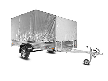 Автомобильный легковой прицеп "Спутник Expert ZN 3515/33  тент+каркас с аэроскос рессора 4хлист.