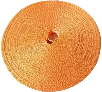 Лента полиэфирная ЛПЭР-025-2000 оранжевая (бухта 50 метров)