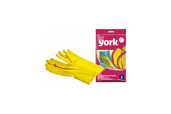 Перчатки резиновые YORK (S)