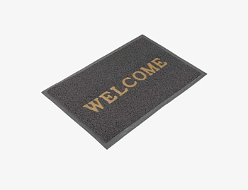 Коврик пористый (WELCOME doormat) 60х90 см серый