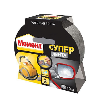 Клей "Супер - лента" сереб. 1000см. Момент