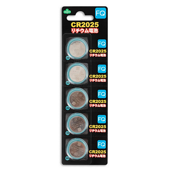 Батарейка FQ CR2025, 3В, 5шт (блистер)