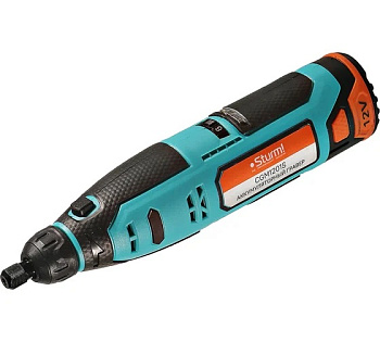 Гравер аккум STURM 12В, 1BatterySystem12V, 5000-25000об/мин, 50акс,1x2.0Ач, ЗУ, кейс