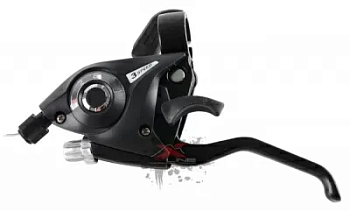 Переключатель рулевой (шифтер) в сб. с торм.ручкой Sunrun SL-KD-80 лев/пр, 3*8ск