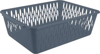 Корзинка для хранения Keeplex Light L 38х27,5х12см космический серый