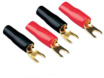 Mystery 4GA spade terminals