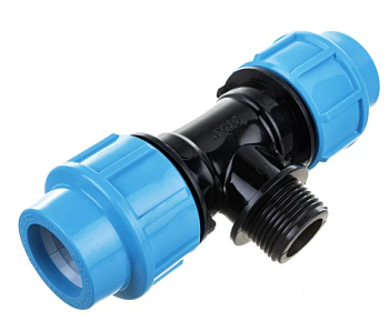 Тройник комбинированный ПНД РР 32 х 1" П х 32