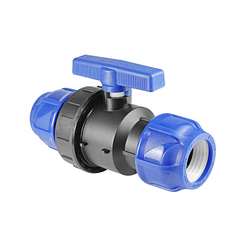 Кран шаровый компрессионный PN16 D-20