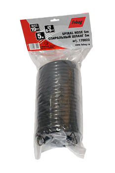 Шланг спиральный с фитингами рапид_нейлон_10бар_6х8мм_5м