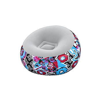 Кресло Bestway надувное Graffiti/Floral 112х112х66см  Кресло Bestway надувное Graffiti/Floral 112х112х66см