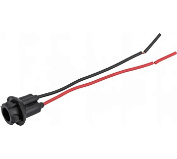 Патрон под лампу W5W (T10) с проводами, резина TM Nord YADA																										