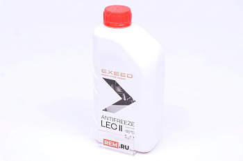 Антифриз EXEED Antifreeze LEC II -50C, красный 1кг