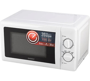 Печь микроволновая ENERGY EMW-20704, 700Вт, белая