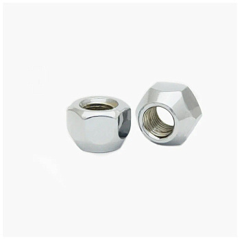 Гайка М12х1,25 цинк высота 17мм конус, откр., ключ 21мм Гайка М12х1,25 цинк высота 17мм конус, откр., ключ 21мм