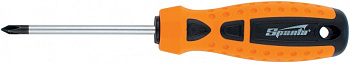 Отвертка "Point", Ph0х80мм, CrV, 2-х компонентная рукоятка, SPARTA