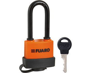Замок навесной PL-WEATHER-3640 LS 3key (PL-3640 LS) удл. дужка, англ./блистер (26405) (FUARO)