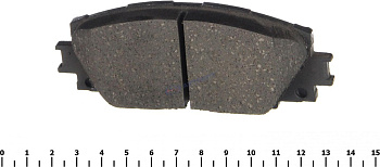 Колодки тормозные, передние (с антискрипной пластиной)