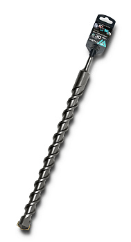 Бур по бетону SDS-plus METALLICA Optima 30 х460/400 мм, напайка с центром, 2 спирали