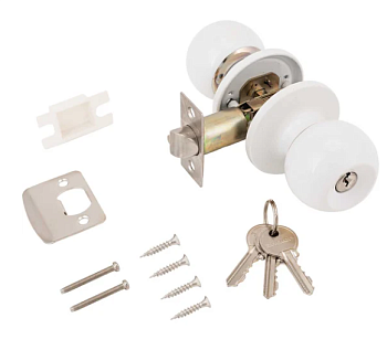 Защелка АЛЛЮР 5560 WW белая кл/фикс