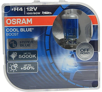 Автолампа H4 (100/90) P43t BLUE POWER LIGHT 5000K (бокс, 2шт) 12V NEOLUX 