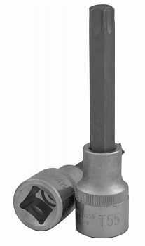 Насадка торцевая 1/2"DR с вставкой-битой TORX®, T55, 100 мм