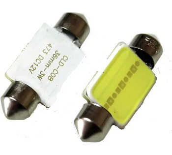 Cветодиод 12V T11x36-S8.5 COB-1.5W 12V C5W белый 0.8W 45lm TM NORD YADA																										