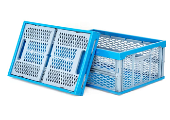 Ящик складной сине - серый