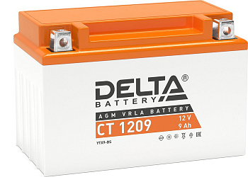 АКБ для мопеда 12V 9Ah 6MTC-9 DELTA СТ1209
