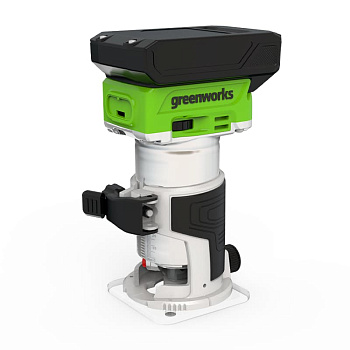 Фрезер акк. GREENWorks 24В бесщеточный, без АКБ и ЗУ