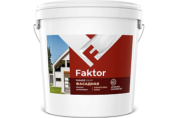 Краска FAKTOR фасадная белая, 28кг Краска FAKTOR фасадная белая, 28кг