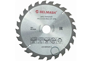 Диск пильный BELMASH 210x2,2/1,6x30 24T