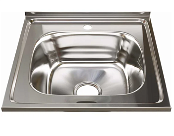 Мойка 50х50 (0,8) вып 3 1/2 MIXLINE 18см с сифоном