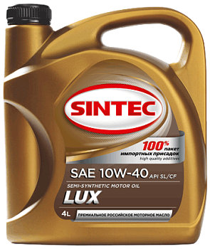 Масло SINTEC Люкс  5000  SAE 10W40 API SL/CF п/с 4л