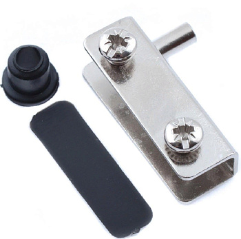 Петли для стеклянных дверей (комплект) (хром 1 шт)