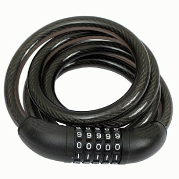 Замок велосипедный  ВС-Т 12К (1500мм) с тросом (код)
