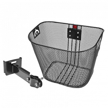 Велокорзина JL-286 передняя универсальная, с быстросъемным креплением, с ручками для переноски