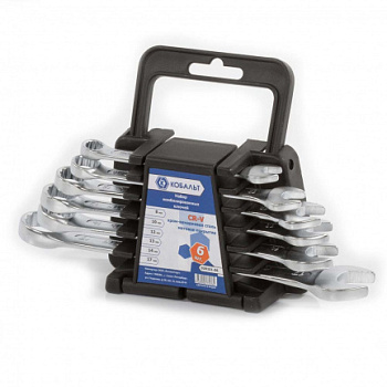 Набор ключей комбинированных КОБАЛЬТ 8,10,12-14,17мм (6шт)