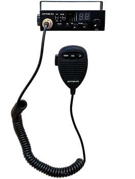 Радиостанция автомобильная Optim 270, ANALOG, 10Вт, 26.96 -27.410МГц, 480 каналов