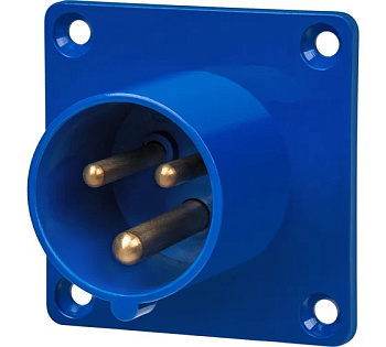 Вилка 013 2Р+РЕ 16А 220В IP44 TDM