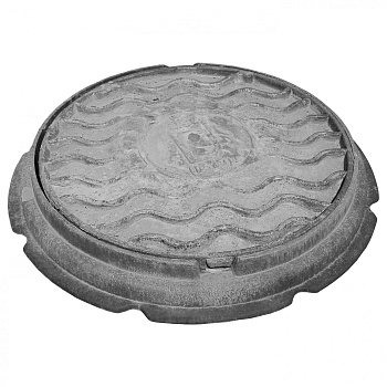 Люк чугун канализационный К тип Л малый А15 55кг