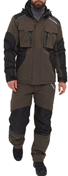 Костюм демисезонный Торнадо-15 цвет Хаки ткань Breathable (Размер 60-62 Рост 188)