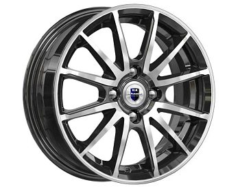 Диск литой Квант (КС960-03) 5,5х14 ЕТ40 4х100 ch 54,1 алмаз черный