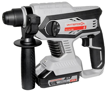 Перфоратор акк. ИНТЕРСКОЛ ПА-24/18В Li-ion АПИ (кейс, 1 аккум. 4Ач, ЗУ)