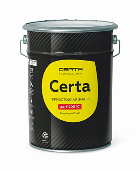 Эмаль термостойкая антикор до 400С серый-матовый CERTA
