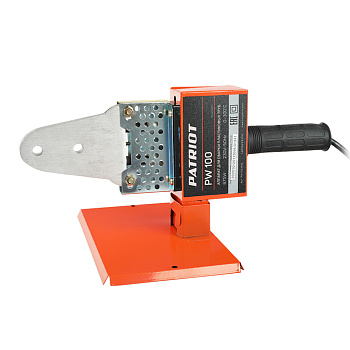 Аппарат для сварки пластиковых труб PATRIOT PW 100 The One, 675ВТ, 3 насадки, стойка, отвертка