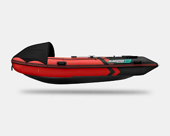 Лодка надувная GLADIATOR E380PRO красно-черный Лодка надувная GLADIATOR E380PRO красно-черный