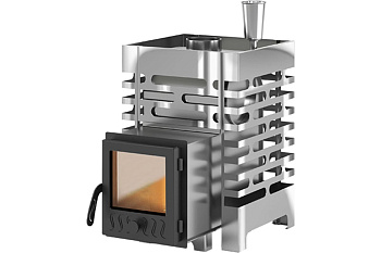 Печь для бани ASTON 12 со стеклом + кожух