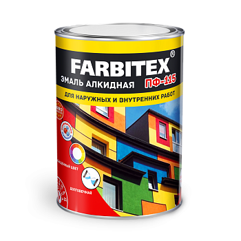 Эмаль алкидная ПФ-115 FARBITEX, персиковая, 2,7кг Эмаль алкидная ПФ-115 FARBITEX, персиковая, 2,7кг